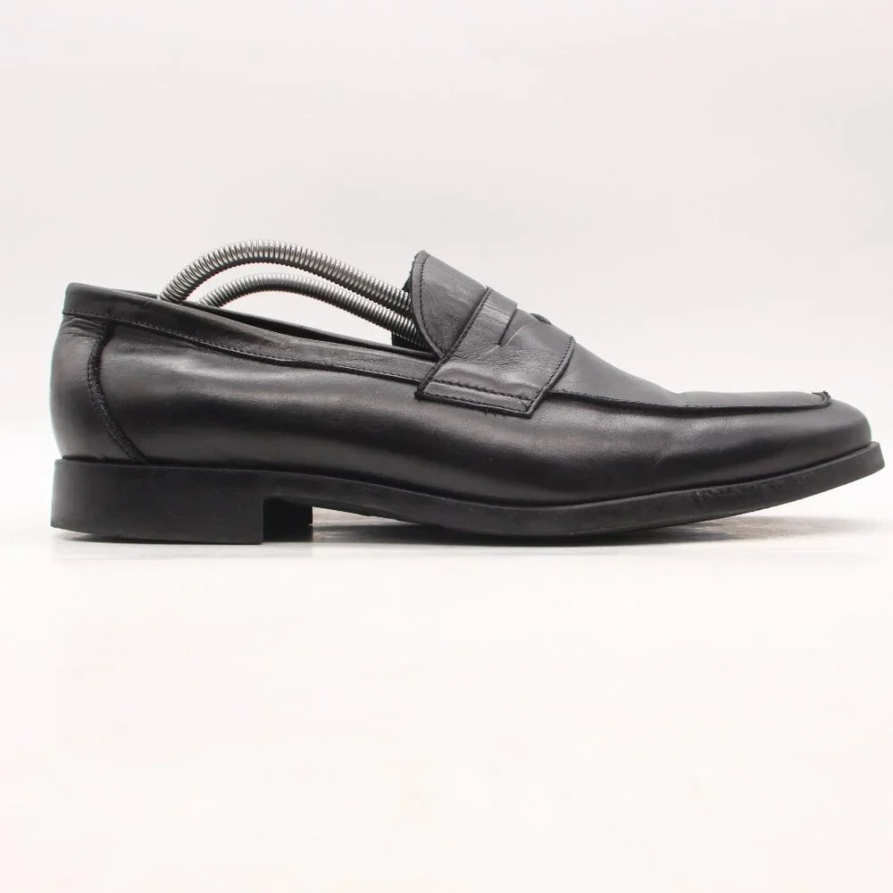 To Boot New York Penny Loafer Black Leather Shoes Men's Size 12 Made In Italy